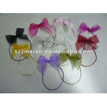 ribbon bow with elastic loop for gift packing